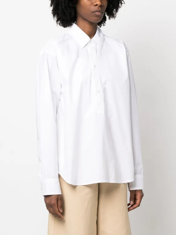 Sofie D'hoore long-sleeve Cotton Shirt | White | FARFETCH