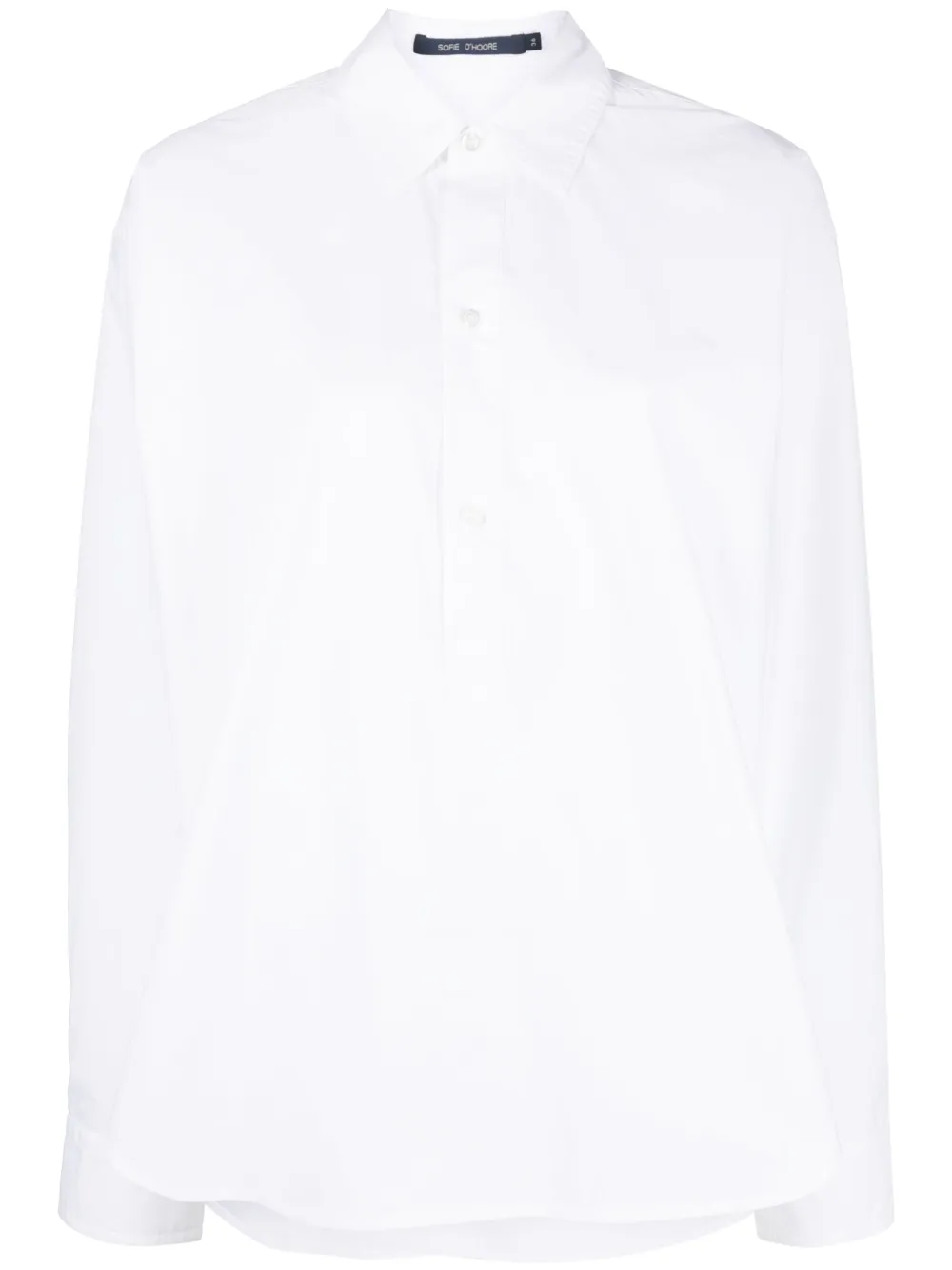 Sofie D'hoore Asymmetric Button-down Shirt In White