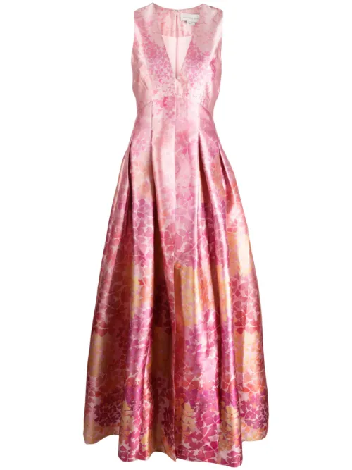 Robe Brooke Gown à imprimé abstrait - Sachin & Babi - Modalova
