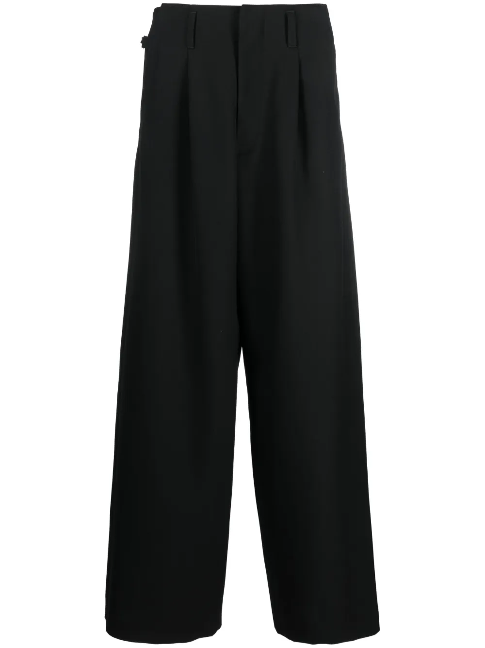 Ambush Wide-leg Tailored Trousers In Black