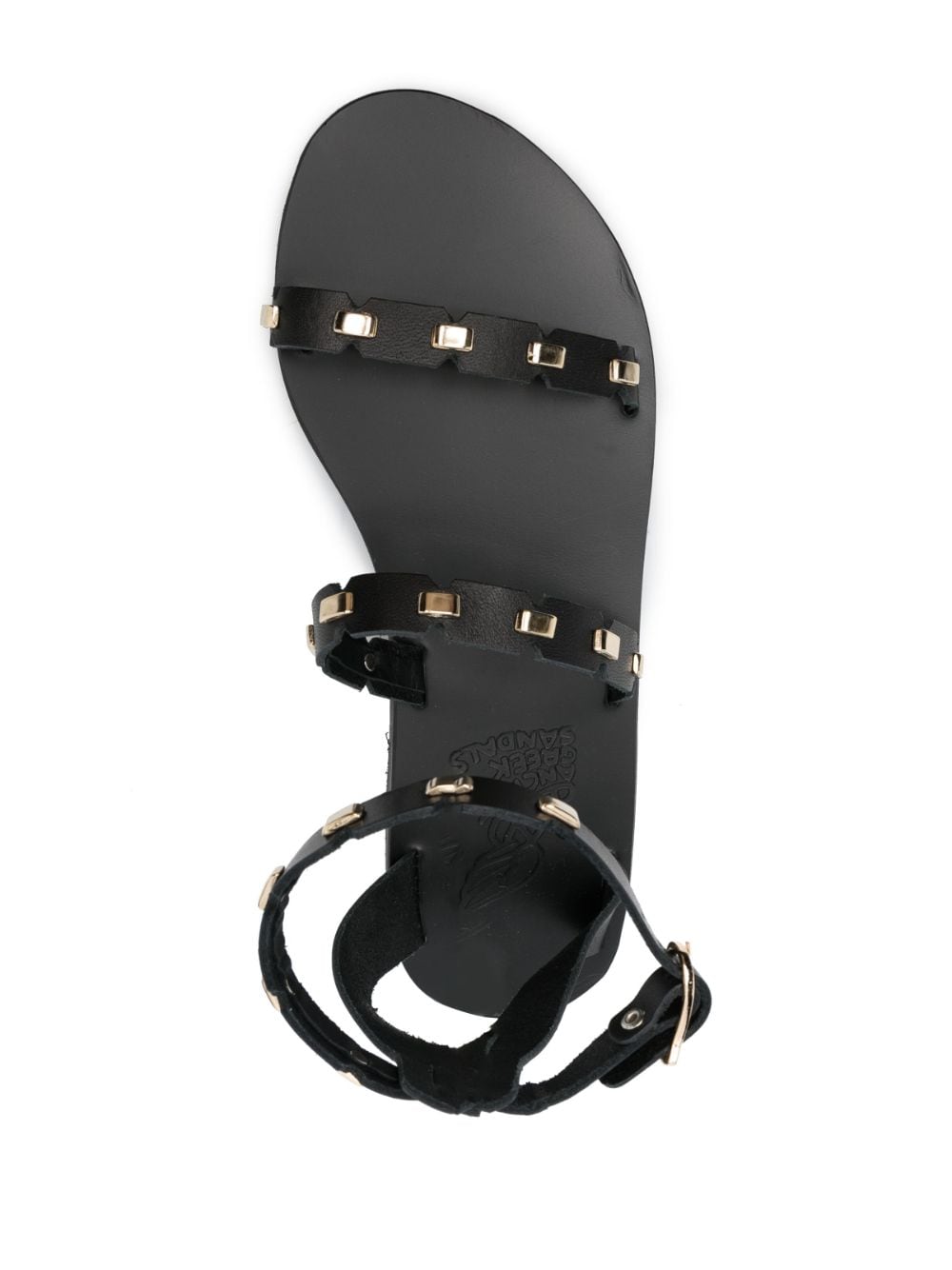 Shop Ancient Greek Sandals Coco Stud-embellished Sandals In Black