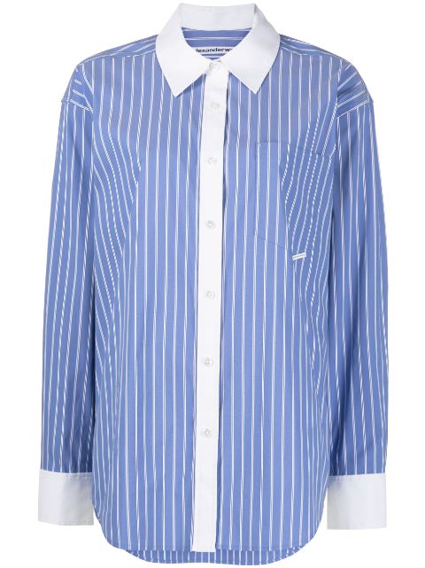 Alexander Wang stripe-print long-sleeved shirt Women