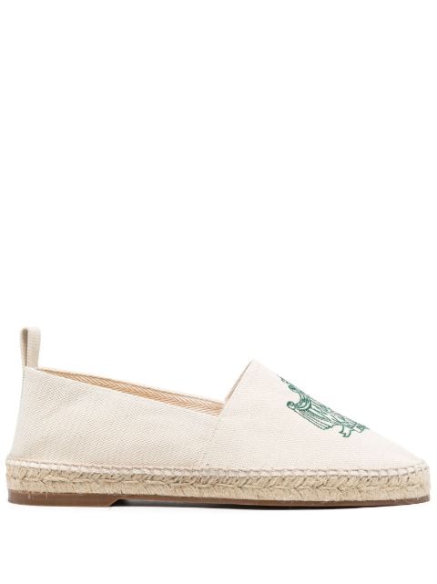 Maison Kitsuné embroidered-logo espadrilles