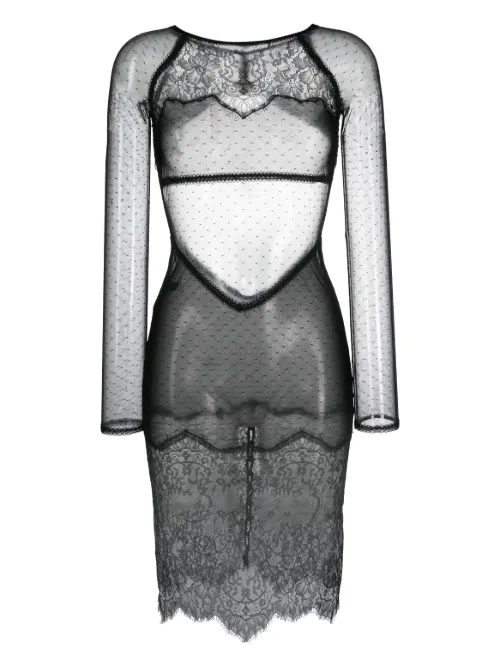 Robe Inspiration Divine à dentelle fleurie - Maison Close - Modalova