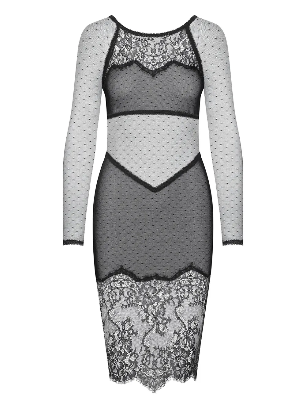 Maison Close Inspiration Divine フローラルレース ドレス - ブラック Maison Close Inspiration Divine フローラルレース ドレス - ブラック