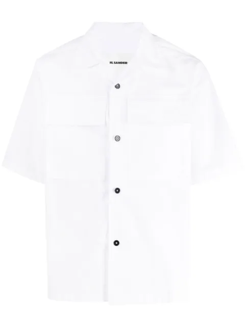 Jil Sander camisa con bolsillos y solapa