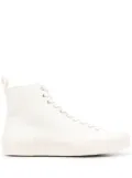 Jil Sander high-top leather sneakers - White