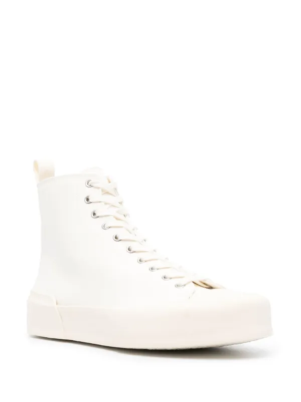 新品正規品 Jil Sander レザーハイカットスニーカー