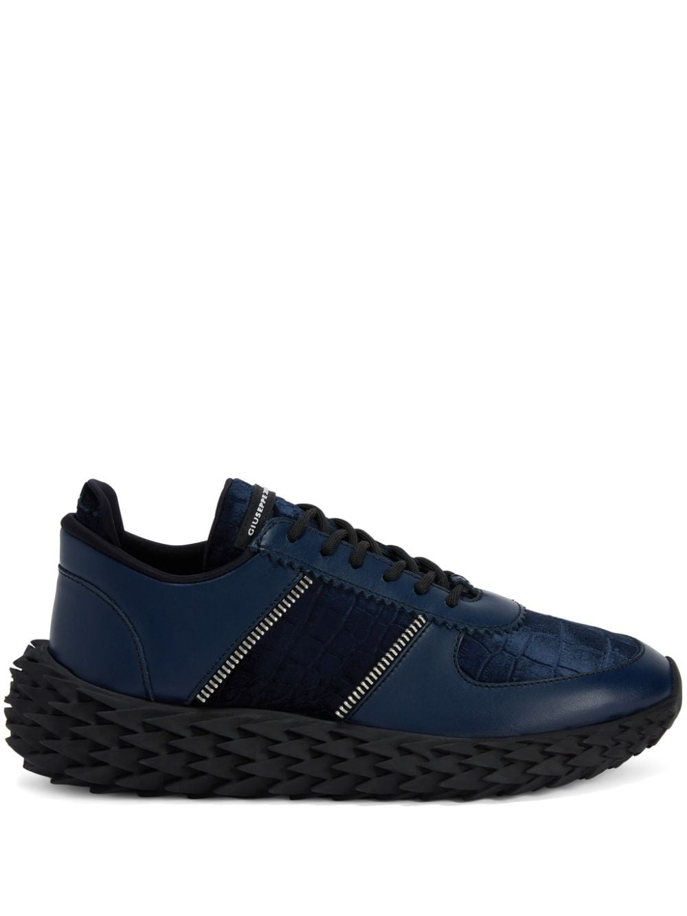 Giuseppe Zanotti Frankie Lace-up Sneakers In Blau