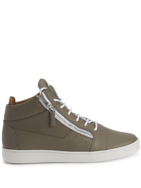 Frankie leather high-top sneakers