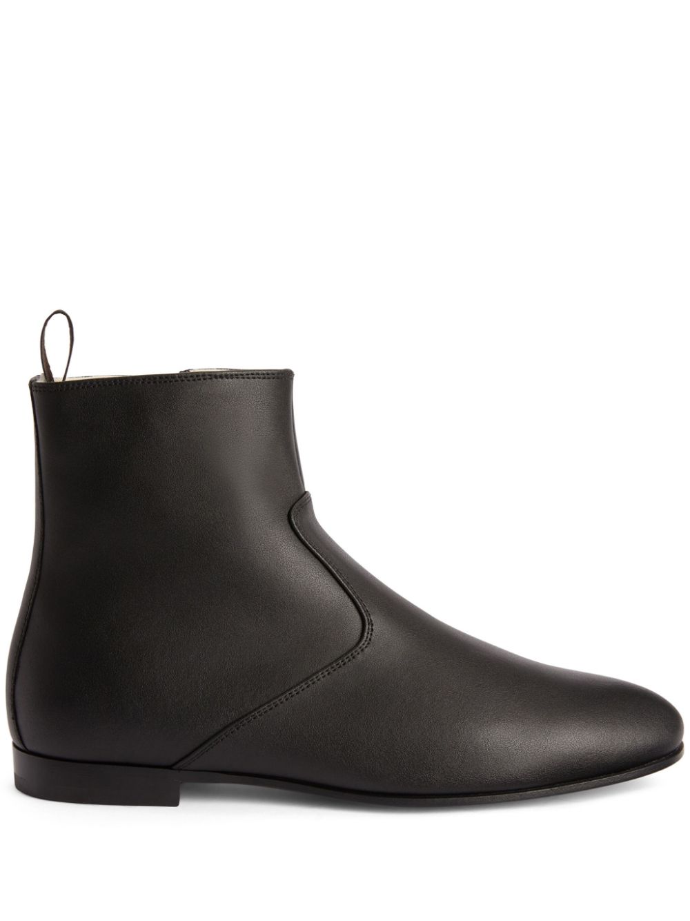 Giuseppe Zanotti Ron leather ankle boots – Black