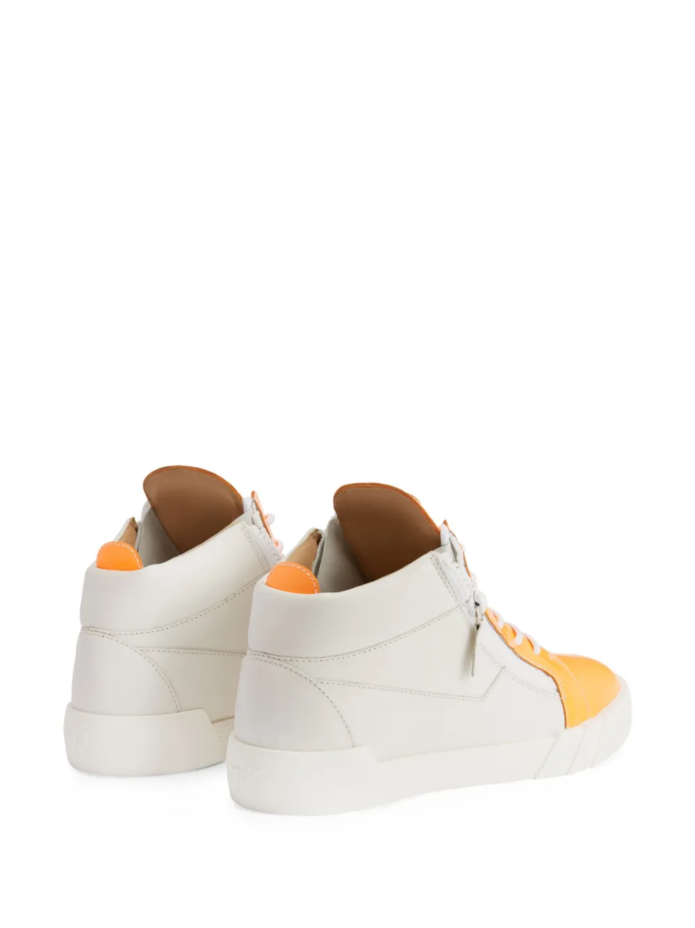 Giuseppe Zanotti Frankie Leather Sneakers | Orange | FARFETCH RO