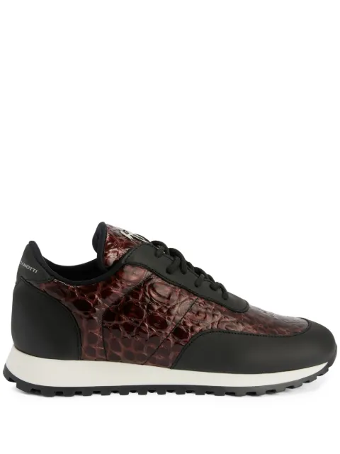 Giuseppe Zanotti Jimi Running crocodile-embossed sneakers