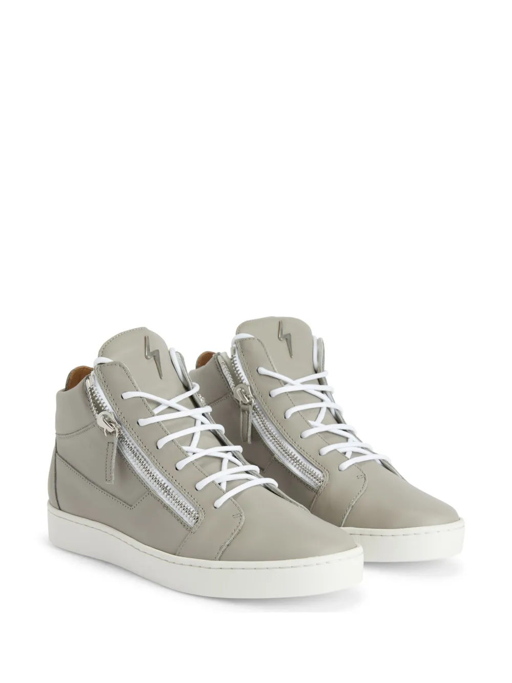 Giuseppe Zanotti Frankie logo-plaque sneakers - Grijs