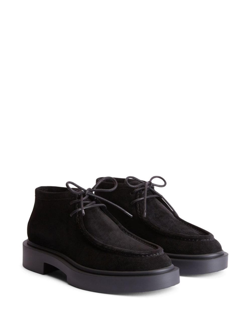 Giuseppe Zanotti Bleizou suede lace-up shoes - Zwart