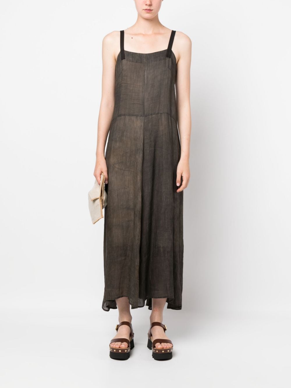 Ziggy Chen faded-effect maxi dress - Bruin