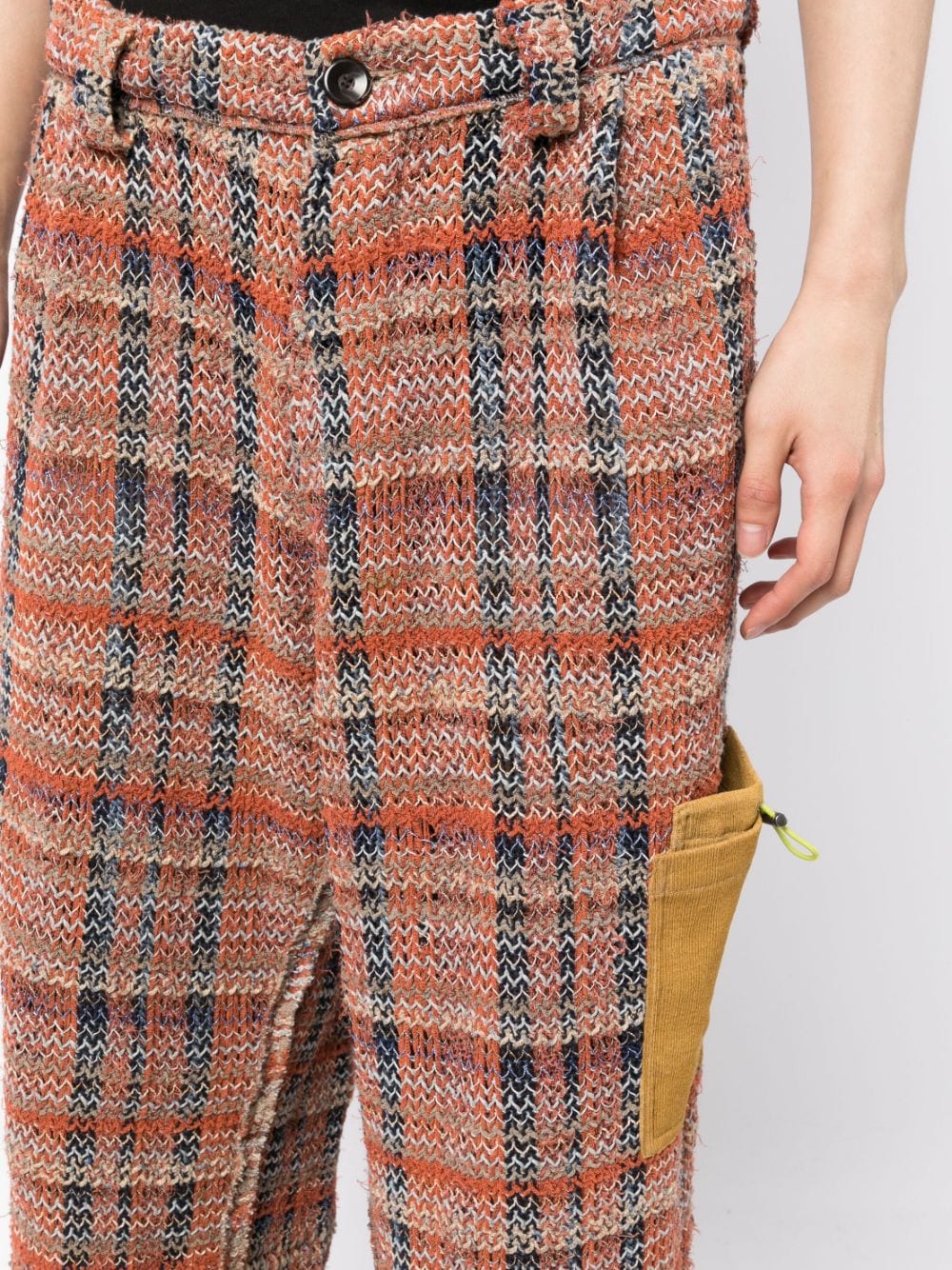Shop Vitelli Whipstitch Straight-leg Trousers In Multicolour
