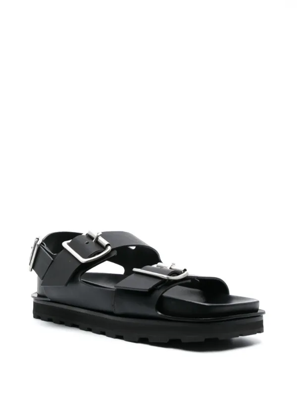 Jil Sander バックル レザーサンダル - Farfetch