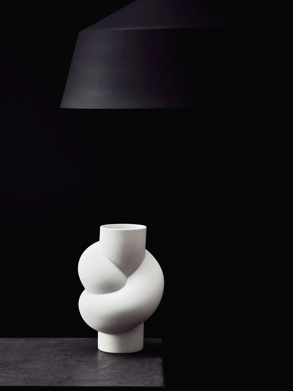  Rosenthal Jarrón Node Esculpido - Blanco 