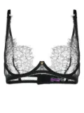 Maison Close Inspiration Divine floral-lace bra - Black