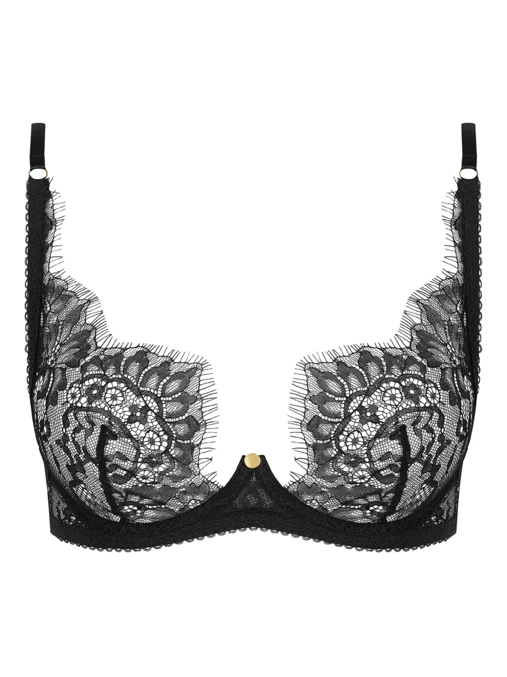 Maison Close Inspiration Divine フローラルレース ブラ - ブラック Maison Close Inspiration Divine フローラルレース ブラ - ブラック