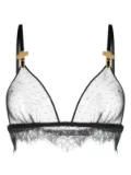 Maison Close Inspiration Divine cross-charm bra - Black