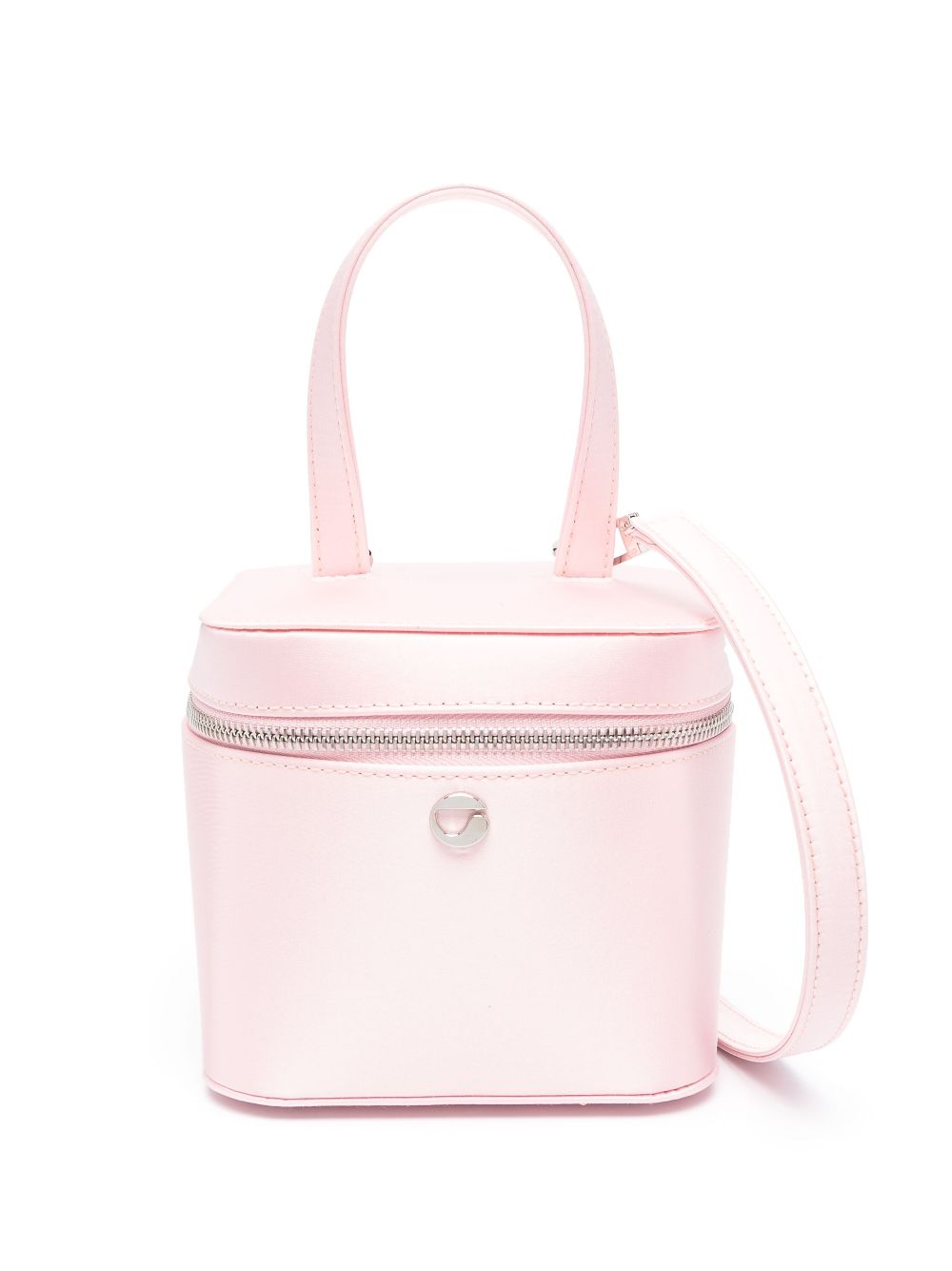 Coperni Satin Vanity Tote Bag In Pink