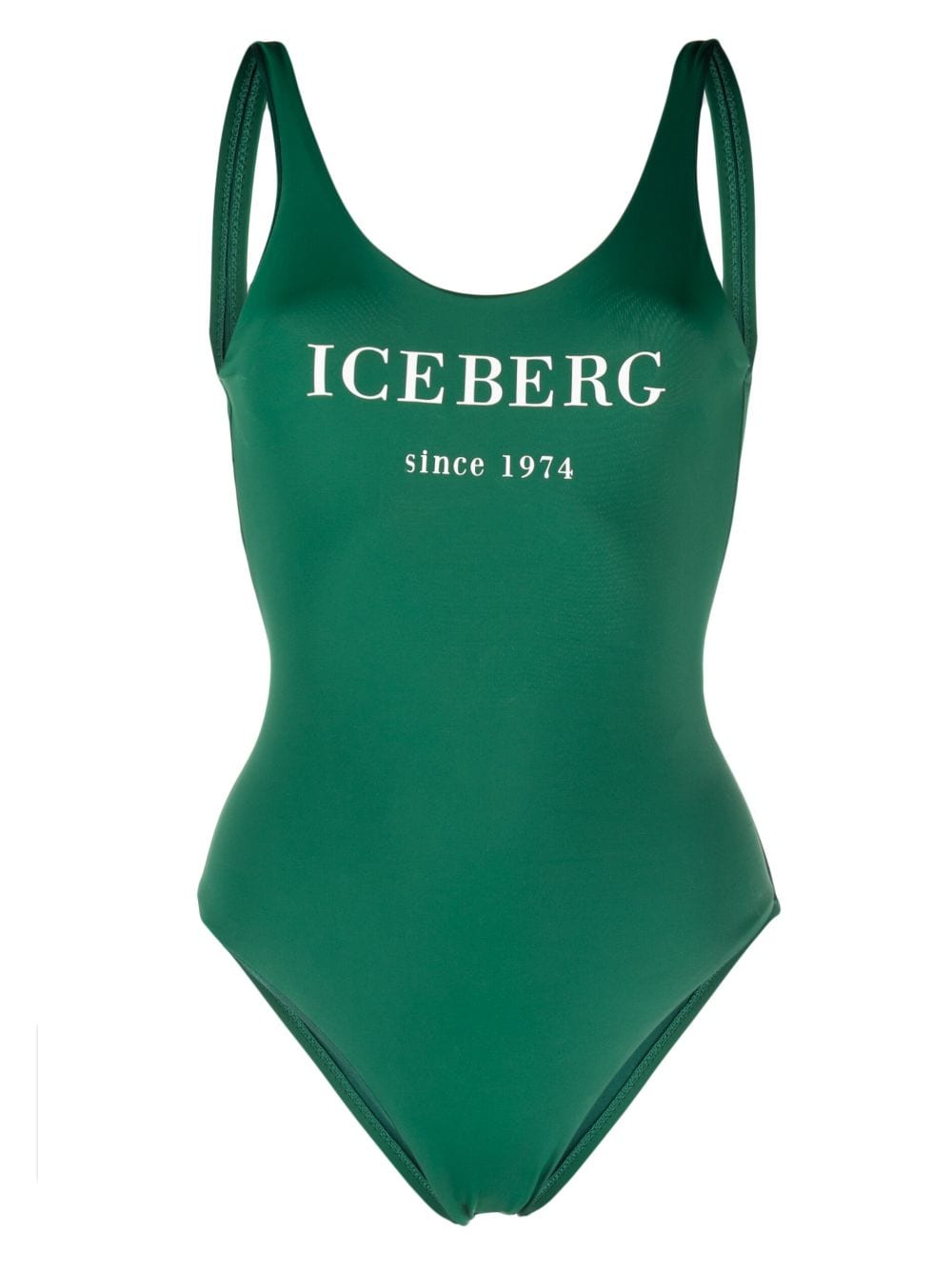 iceberg maillot de bain à logo imprimé - vert