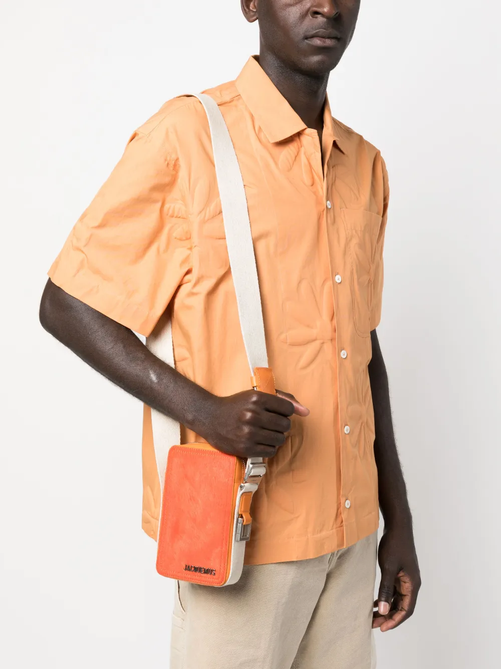 Jacquemus Le Cuerda Vertical Crossbody Bag In Orange ModeSens