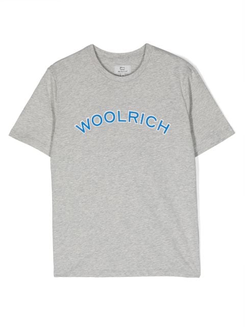 Woolrich Kids logo-print organic cotton T-shirt