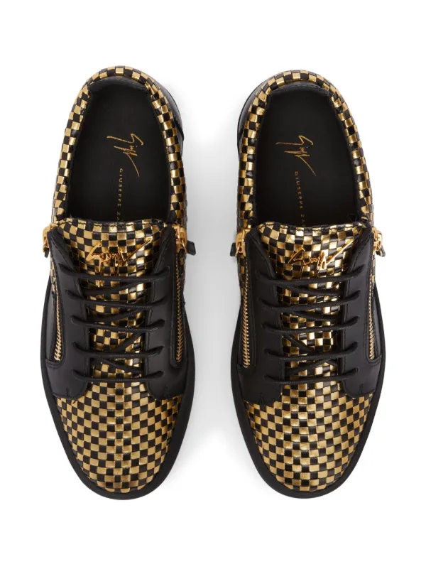 Gold giuseppe sneakers on sale