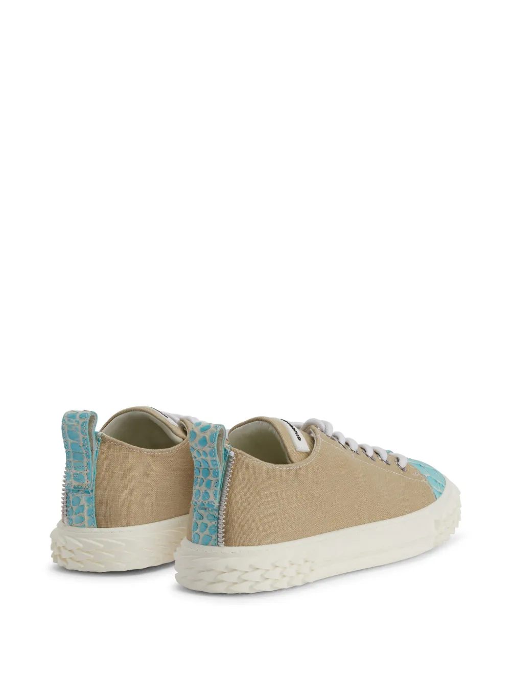 Giuseppe Zanotti Nicki Leather Low-top Sneakers In Neutrals