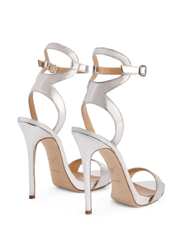 Giuseppe Zanotti 120mm Gwyneth Sandals | Silver | FARFETCH