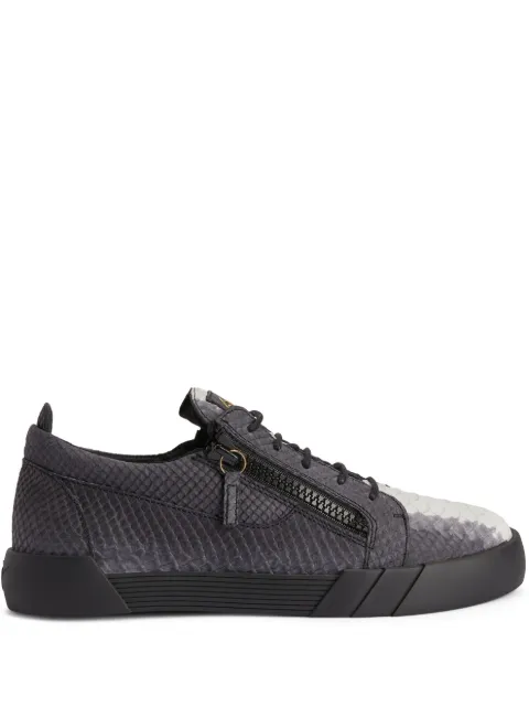 Giuseppe Zanotti baskets Frankie à effet peau de python 