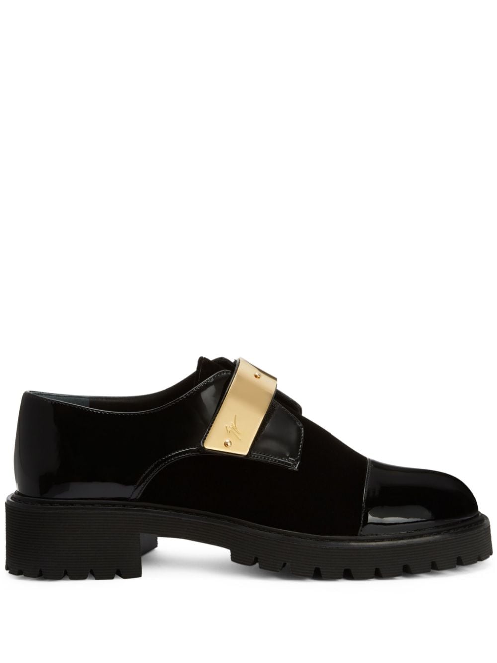 Giuseppe Zanotti Abigail metallic-detail loafers – Black