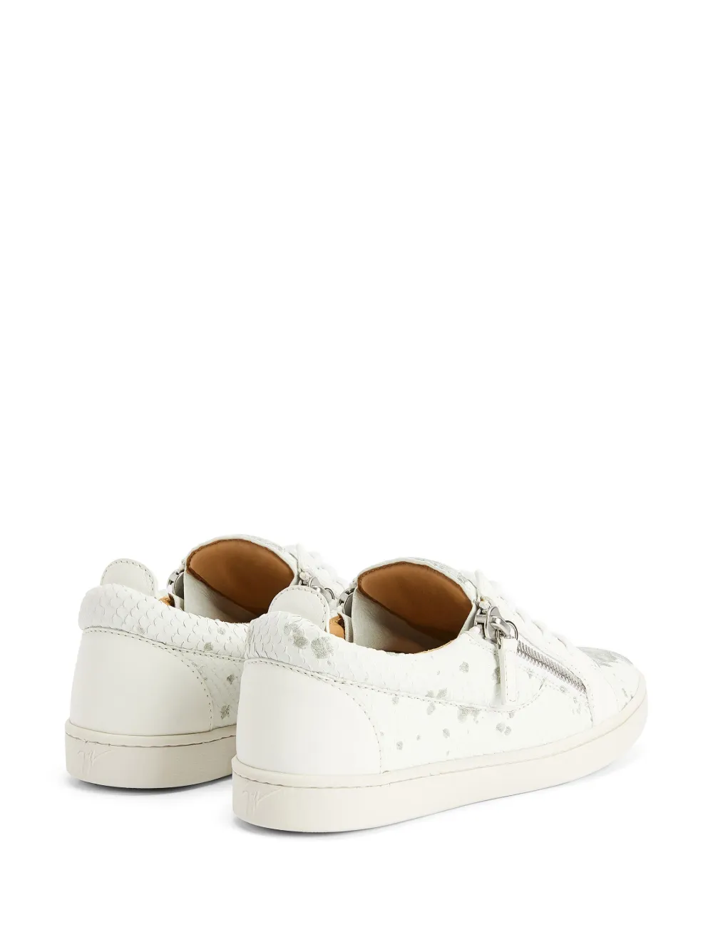 Shop Giuseppe Zanotti Nicki Low-top Sneakers In White