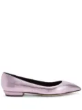 Giuseppe Zanotti Dhalia leather ballerina shoes - Silver