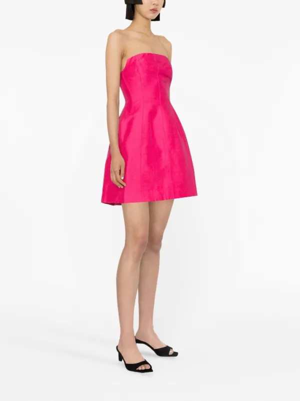 Hot pink clearance strapless mini dress