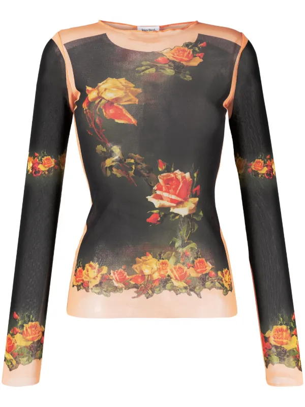 Jean Paul Gaultier Fleurs Petit Grand-print Top - Farfetch