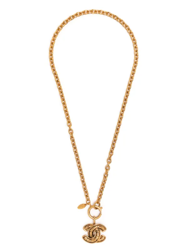 Chanel vintage store cc necklace