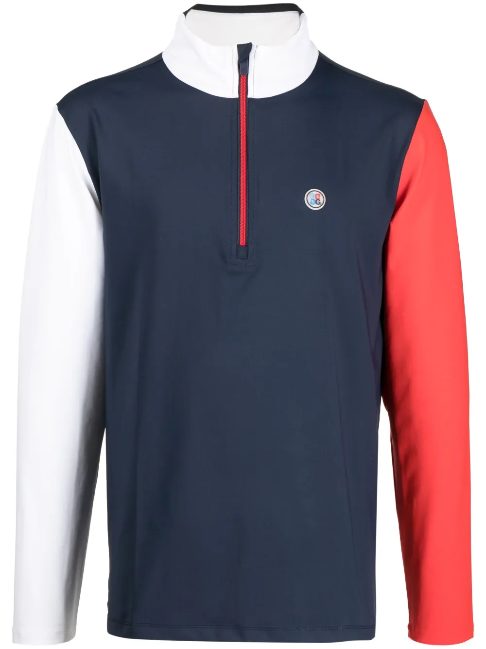 G/FORE logo-patch panelled sweatshirt