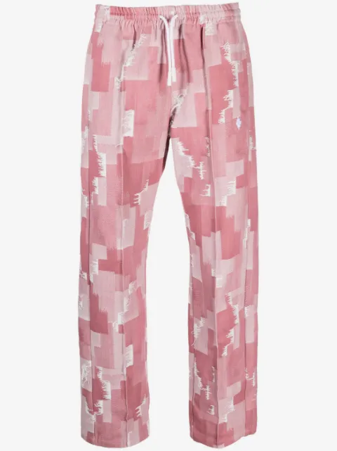 COUNTY OF MILAN pantalon ample à imprimé géométrique