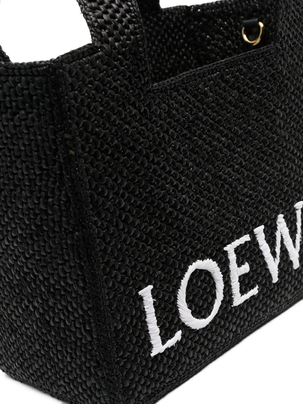 LOEWE FONT 小号拉菲草托特包