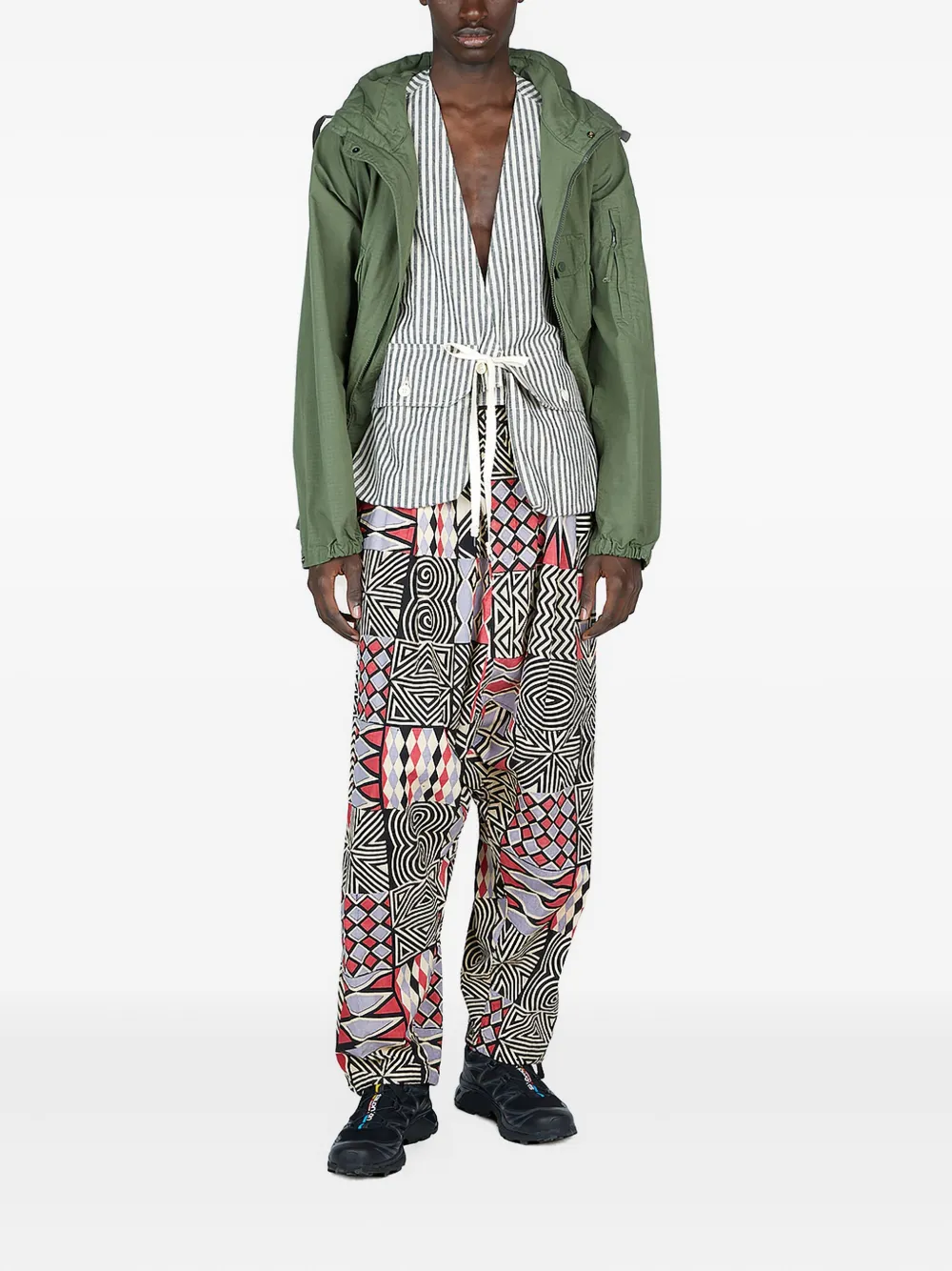 Engineered Garments patchwork pleated trousers | Tapered Pants | Image 2