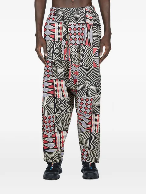 Engineered Garments patchwork pleated trousers