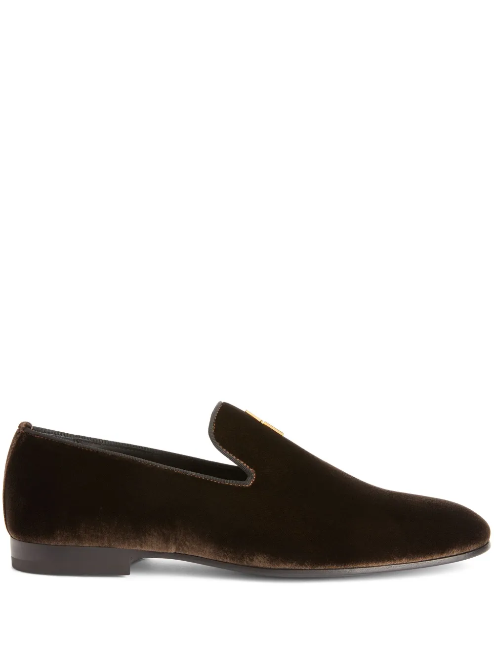 Giuseppe Zanotti Mocassins G Flash En Velours Marron FARFETCH FR