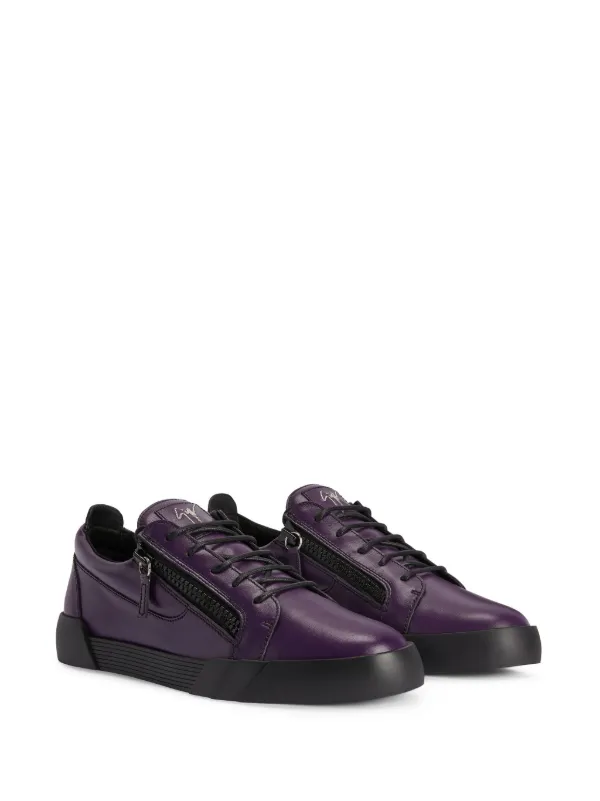 Giuseppe Zanotti Frankie low-top Leather Sneakers | Purple