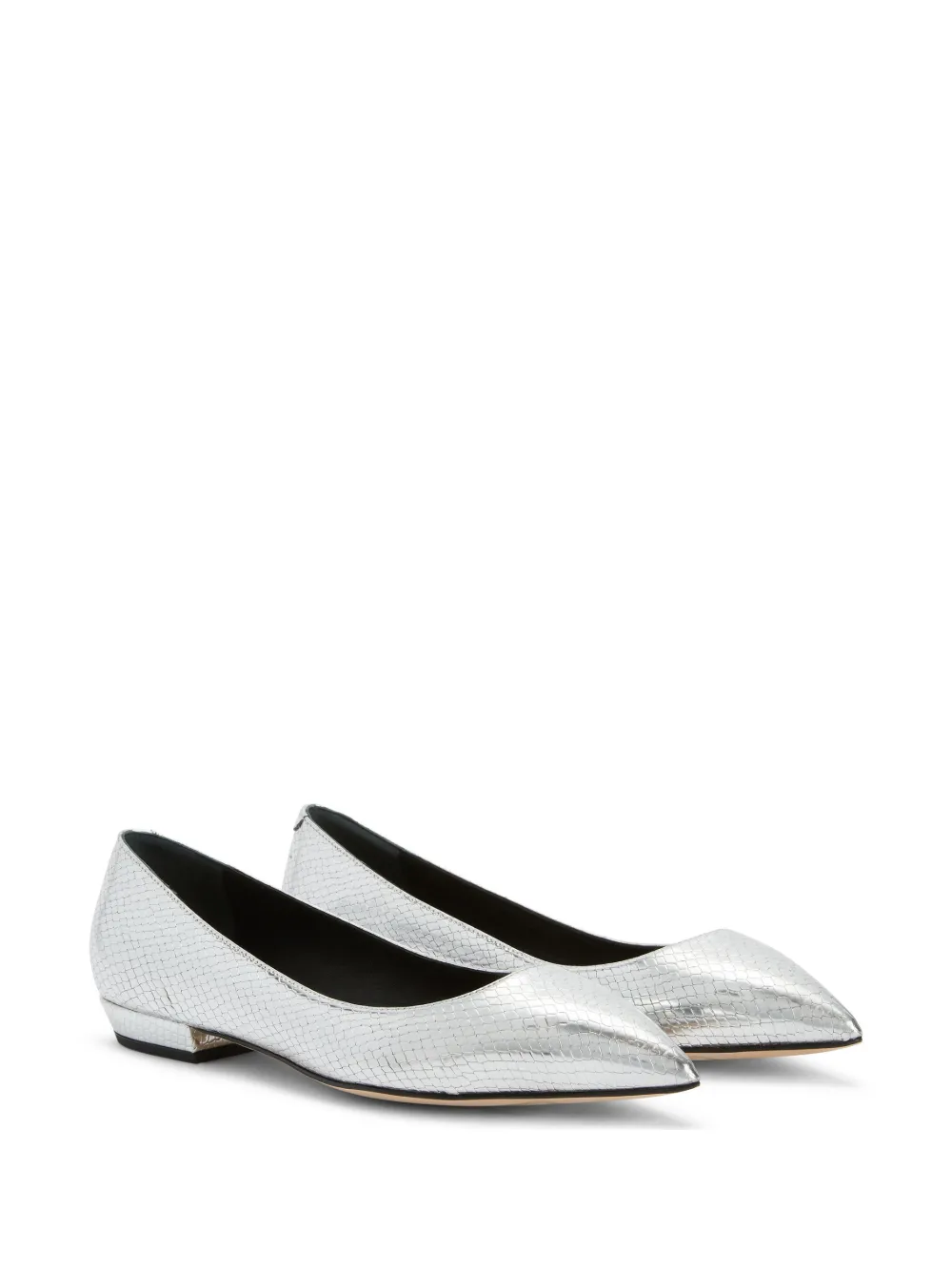 Giuseppe Zanotti Dhalia snakeskin-effect ballerina shoes | Image 2