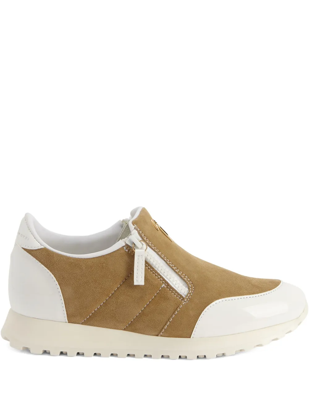 Giuseppe Zanotti Ilde zip-detail suede sneakers Bruin