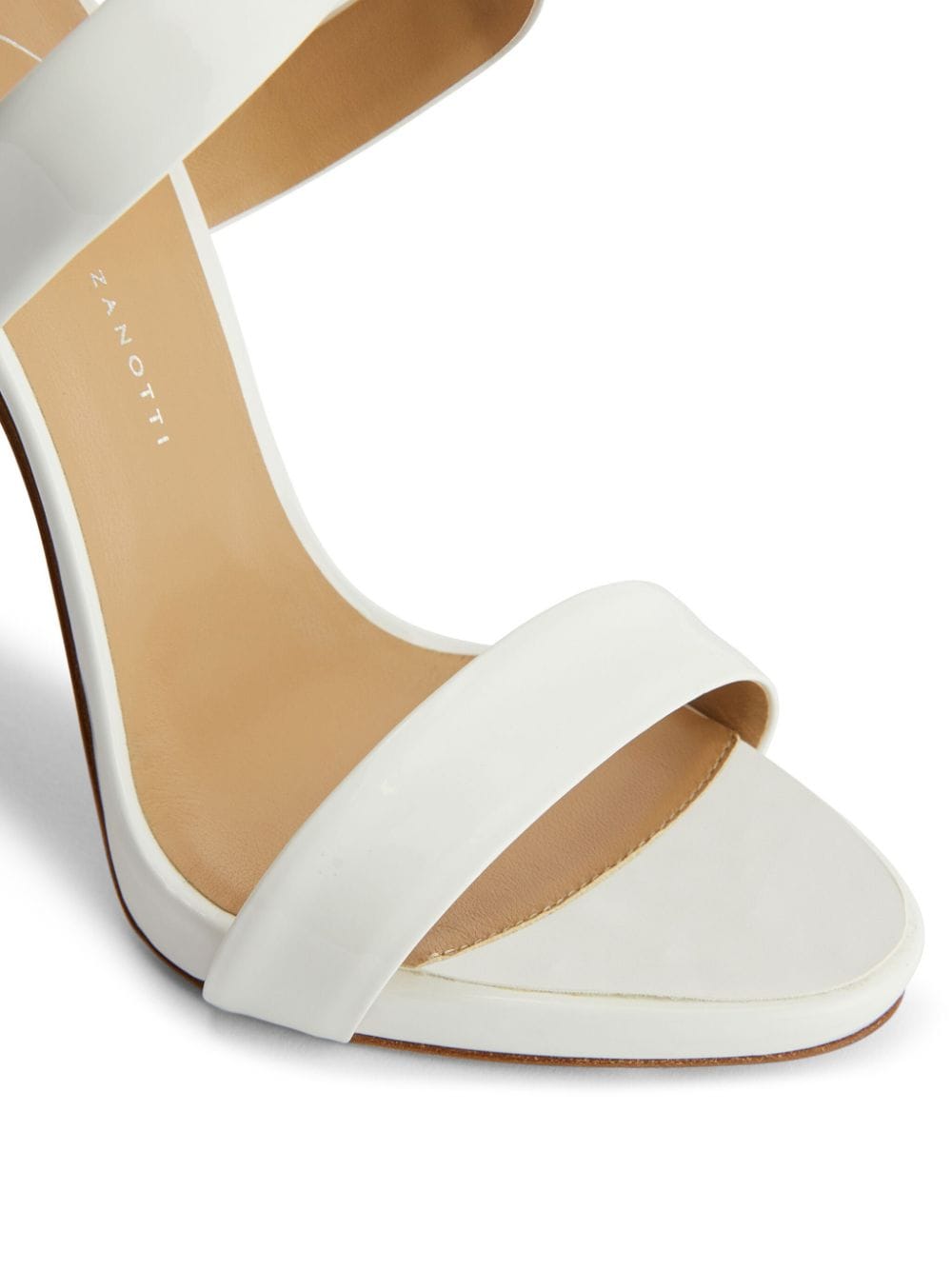 Shop Giuseppe Zanotti Bellis 120mm Platform Sandals In White